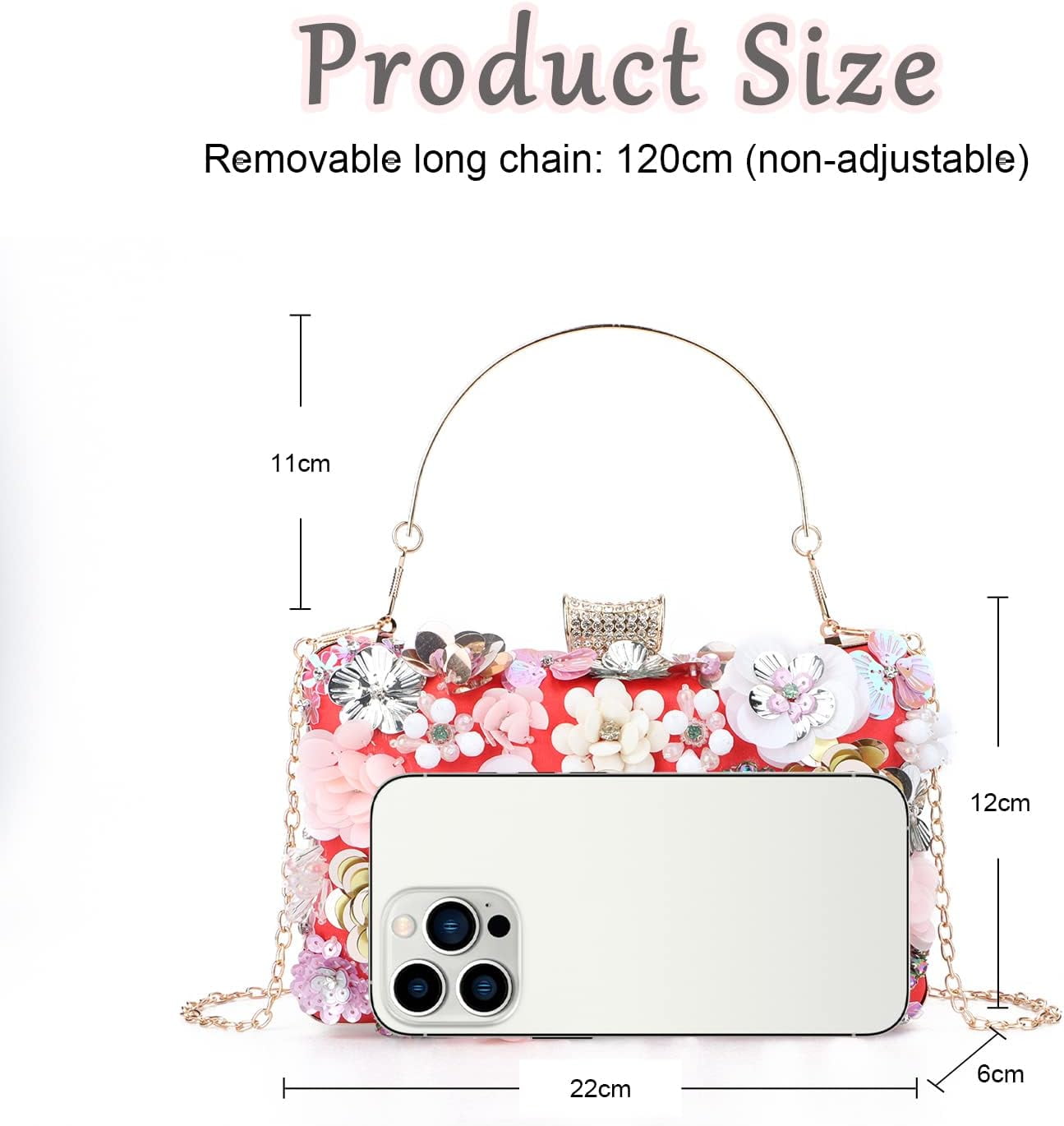 Women Elegance Floral Evening Clutch Purse Bags Flowers Beads Wedding Tote Bags Bride Shoulder Handbags