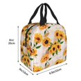 thumbnail image 3 of Lsque Sunflower 5 Pattern Lunch Bag Women/Men Insulated Lunch Box,Small Leakproof Cooler Food Lunch Containers Reusable High Capacity Lunch Tote Bags, 3 of 6