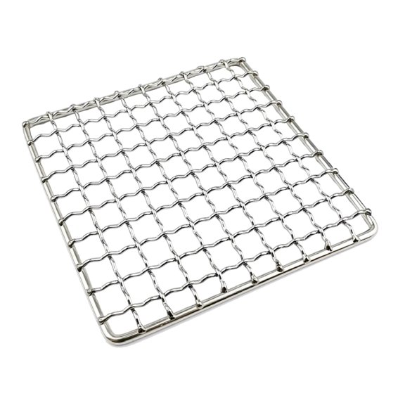 Tizuqe Camping Grill Grate Mesh Pads Square Round Grilling Mesh Fire Cooking Outdoor Picnic- BBQ Camping Pot Firewood- Rack