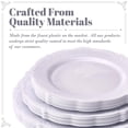 thumbnail image 5 of Silver Spoons White Circular Disposable Plastic Party Plates (30 Count), 5 of 8