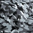 thumbnail image 6 of Chezmoi Collection Soft Microfiber Printed Military Camo Bedding Set, 3-Piece Black Gray Camouflage Comforter Set, Queen Size, 6 of 9