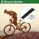 thumbnail image 2 of Ofertas Únicas Radios de Bicicleta Universales Radios de Rueda de Bicicleta 14G Acero al Carbono Negro 1 Juego Negro, 191mm, 2 of 7