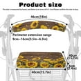 thumbnail image 6 of COEQINE Wood Sunflower Rollator Seat Back Cover Set of 2 Rollator Seat and Backrest Cover for Seniors Using Walking Aids Rollator Seat Cushion Back Bar Cover Set of 2, 6 of 7