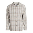 thumbnail image 6 of George Men's & Big Men's Brushed Poplin Button-Up Shirt with Long Sleeves, Sizes S-3XL, 6 of 6