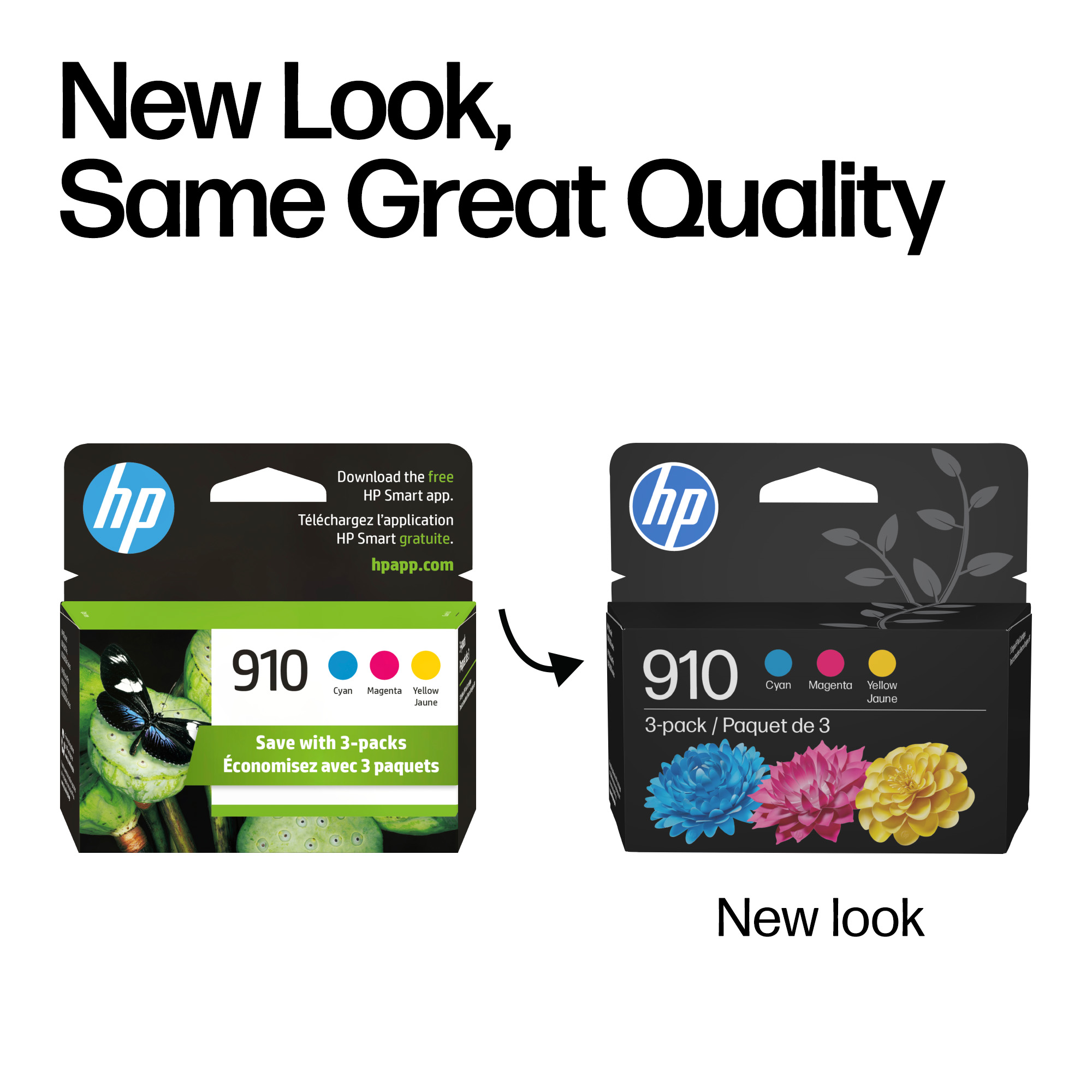 HP 910 Cyan/Magenta/Yellow Ink Cartridge 3-Pack photo 3