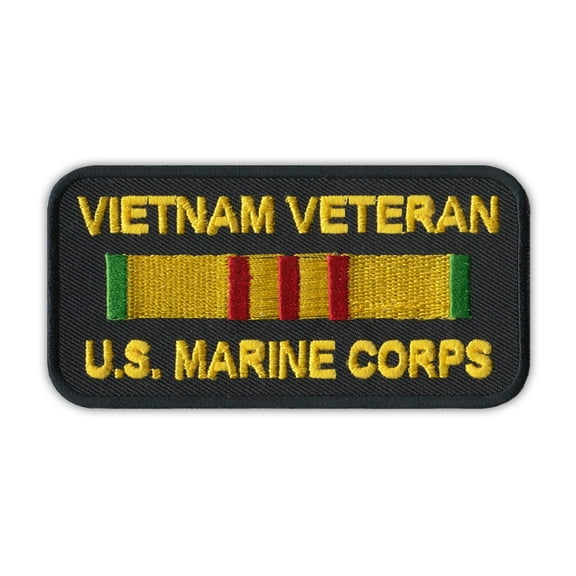 Patch, Embroidered, Vietnam Veteran U.S. Marine Corps, 4" x 2"