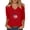 Red, variant on America 250 Shirt Women's Independence Day Print V Neck 3/4 Sleeve Graphic Shirt Womens T Shirts Black L