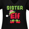 thumbnail image 4 of Inktastic Christmas Sister Elf Women's Plus Size V-Neck T-Shirt, 4 of 5