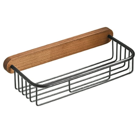 

MGStore Roll Paper Holder Wall Mounted Large Capacity Aluminium Alloy No-drilling Sturdy Napkin Rack Household Supplies