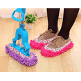 thumbnail image 5 of Zapatillas de fregona, funda para zapatos, microfibra, polvo, limpieza de suelos, calcetín para pies, lavable, reutilizable, cubrezapatos para baño, oficina, cocina, rosa roja WD.WDQZL Hogar, 5 of 5