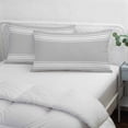 thumbnail image 4 of Grey Striped Queen Size Pillow Cover,Pillowcase Protectors with Zipper,Breathable Decorative Throw Pillow Case Cover,Luxurious White Stripes Modern Abstract Art Pillow Shams for Couch Sofa 20x30Inch, 4 of 8