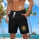 thumbnail image 2 of Pantalones Cortos Casuales para Hombre Imprimir con Bolsillos Pantalones de Playa de Cintura Elástica, Pantalones Cortos de Cintura Elástica para Hombre, 2 of 5