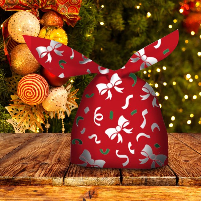 Christmas Candy Bags Nougat Packaging Bag Toffee Packaging Bag Snowflake Cookie Packaging Bag Rabbit Ear Bag