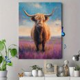 thumbnail image 4 of Qisvanset Highland Cow Oil Canvas Print 15.75x11.81 Inches, 4 of 8