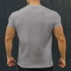thumbnail image 5 of Blusas y camisas de manga corta y cuello redondo para hombre. Blusas casuales de verano para hombre, de manga corta, de color liso, con cuello redondo, para fitness. Blusas de poliéster para hombre., 5 of 5
