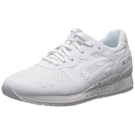 ASICS H618N-0101: GEL Lyte III NS White White Retro Running Shoes (5.5 D(M) US Men, White