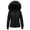 Black, variant on Kid Girls Winter Coats Full Zip Faux Fur Lined Hooded Quilted Thicken Warm Puffer Ski Jacket Hooded Parka Coats Waterproof Outdoor Comfy Down Jackets