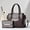 Coffee upgrade and free handbag., variant on New high-end shoulder bag women's large-capacity mother and child bag fashion handbag texture bright leather stone pattern messenger women's bag