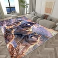thumbnail image 2 of Washable Area Rug, Animal Print Wolf Print Accent Floor Carpet For Dining Room Office Home, Gray Soft Low-Pile Non-Slip Rugs For Living Bedroom Rug, 2 of 7