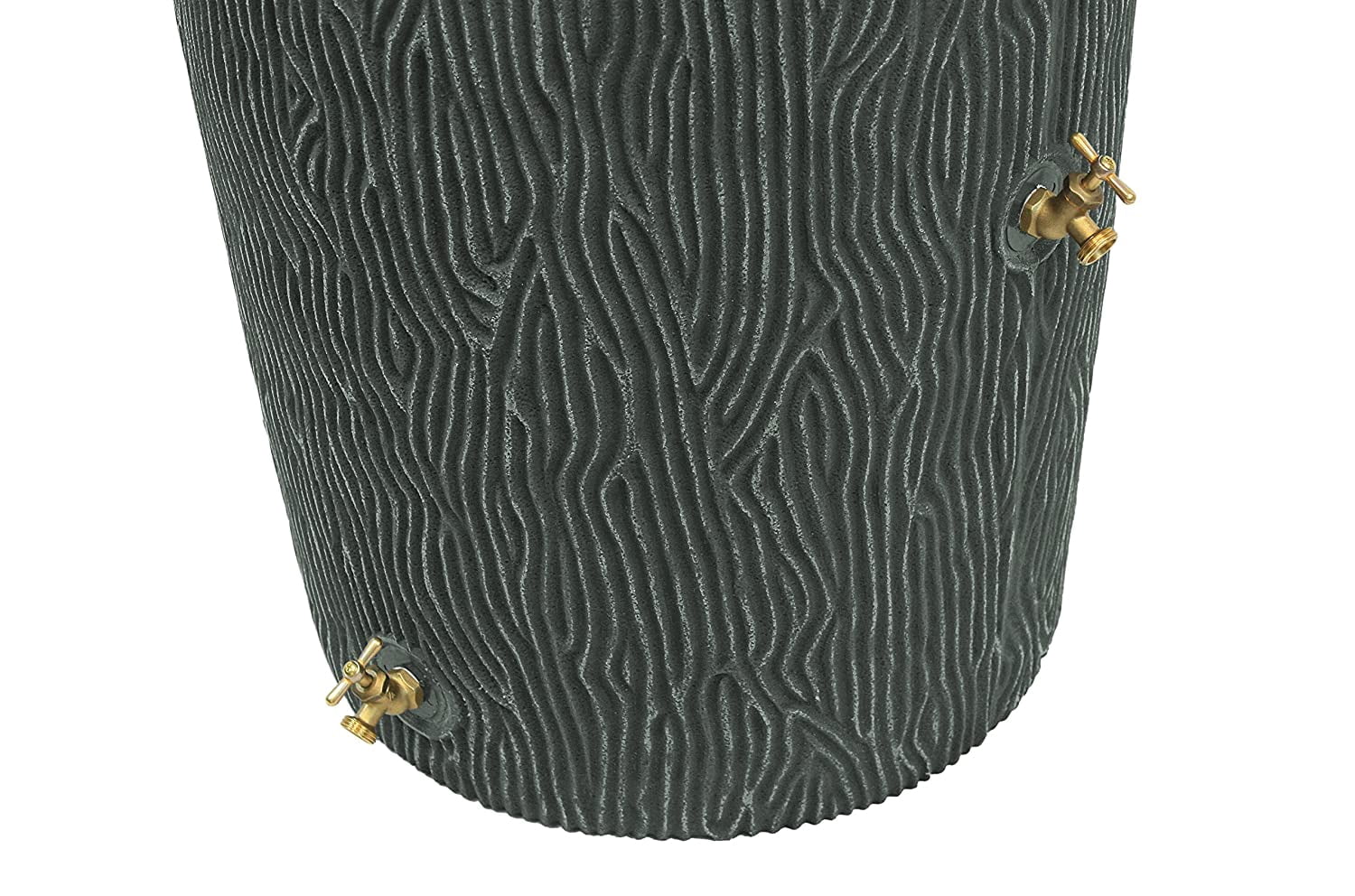 Good Ideas IMP-C90-GRY Impressions Bark 90 Rain Barrel, Gray