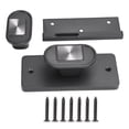 thumbnail image 1 of Cerradura de puerta de seguridad Instalación rápida Cuerpo Núcleo Llave Sin perforaciones Acero inoxidable Gris para interior Modelo básico + manija de repuesto, 1 of 10