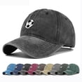 thumbnail image 2 of Umfun Women's Washed Soccer Print Baseball Cap, Retro Distressed Casual Hat for Daily and Streetwear, Adjustable Sun Hat with Sports Motif, 2 of 9