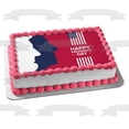 thumbnail image 2 of Happy President's Day American Flag Edible Cake Topper Image ABPID57023, 2 of 5