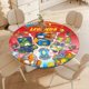 thumbnail image 4 of Superthings-theme Fitted Round Tablecloths Elastic Edged Table Covers Waterproof Table Cloth for Kitchen Holiday Party Tables Decor 120cm, 4 of 6