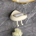 thumbnail image 1 of Jabonera de Pared | Organizador Adhesivo para Baño Sin Taladro para Jabón, Esponjas y Artículos de Aseo | Jabonera de Plástico Blanco con Drenaje para Ducha o Lavabo, 1 of 6