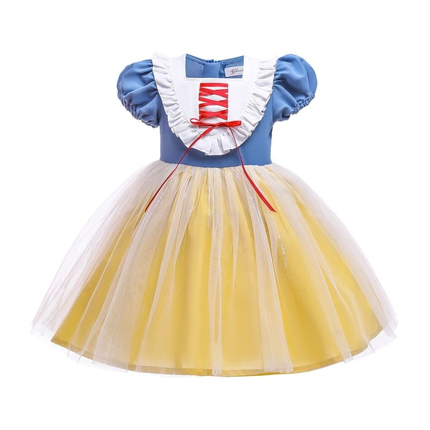 Déguisement Blanche-Neige Pour Fille – Robe Princesse Avec 12 Accessoires Cosplay, 2-10 Ans, Idéal Pour Anniversaire, Halloween Et Carnaval