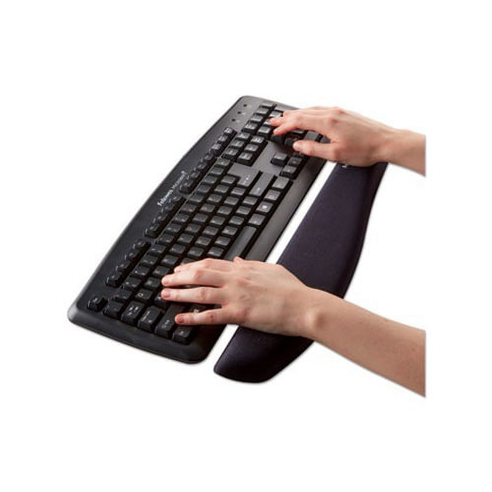 PlushTouch Keyboard Wrist Rest Foam, Black, 18 1/8 x 3-3/16