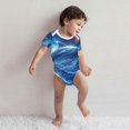 thumbnail image 4 of Honeii Beautiful Ocean Dolphin Pattern unisex-baby Short-sleeve Bodysuit,One-piece Bodysuit 100% Organic Cotton-3 Months, 4 of 7