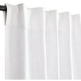 thumbnail image 4 of Bedding Craft Cotton Tab Top Curtains - Farmhouse Style Khadi Textured Window Panels, 50x84 White, 4 of 7