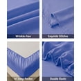 thumbnail image 6 of Dream Living King Size Bedding Set (Includes 1 Flat Sheet, 1 Fitted Sheet, 2 Pillow Covers, 14'' Deep Pocket Soft Microfiber 4 Piece Set) Purple, 6 of 6