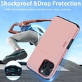 thumbnail image 6 of Benbenjaytek for iPhone 16 Pro Wallet Case with Card Holder + 2 Tempered Glass Screen Protector Protective Dual Layer Shockproof Hidden Card Slot Slim Case iPhone 16 Pro 6.1″ 2024 (Rose Gold), 6 of 7