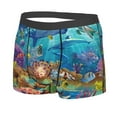 thumbnail image 2 of Disketp Sea World Men'S Boxer Briefs,Soft And Breathable Cotton Underwear With Comfortflex Waistband, 2 of 9