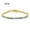 Golden Turquoise 19cm, variant on Turquoise Tennis Chain Simple Fashion Zircon Bracelet