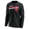 thumbnail image 2 of Men's Black Nebraska Huskers  Long Sleeve T-Shirt, 2 of 3