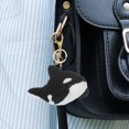 thumbnail image 3 of 1Pack Multi Color Whale Shape Plush Keychain For Sea Animal Lovers Gifts, 3 of 9