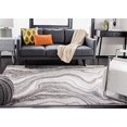 thumbnail image 3 of SAFAVIEH Craft Collection CFT819G Modern Abstract Non-Shedding Living Room Bedroom Accent Area Rug, 4' x 4' Square, Grey / Silver, 3 of 5