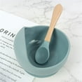 thumbnail image 2 of Bol Spécial pour Enfants pour Apprendre à Manger Bol en Silicone Certifié Assiette de Dessert Bol à Succion en Silicone pour Bébé Ensemble de Vaisselle avec Cuillère..., 2 of 9