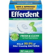 Efferdent Plus Mint Denture Cleanser Tablets 90 ea (Pack of 2)