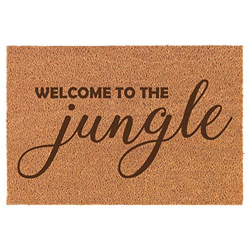 Coir Door Mat Entry Doormat Funny to The Jungle