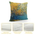 thumbnail image 4 of GOSMITH Sun Ball in Yellow and Turquoise Pillow Covers Abstract Original Painting on Canvas Couch Bed Sofa Car Waist Cushion Cover, 4 of 5