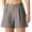 *Gray, variant on ClodeEU Shorts Women,High Waist With Pockets ,Casual Trendy Outfits Army Green,Womens Plus L
