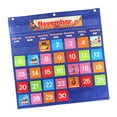 thumbnail image 3 of simhoa Calendar Pocket Chart School Pocket Calendar for Dormitory Classroom Cabinet blue, 3 of 8