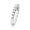 thumbnail image 2 of Ross-Simons 2mm Cultured Pearl Ring in Sterling Silver, Women's, Adult, 2 of 5