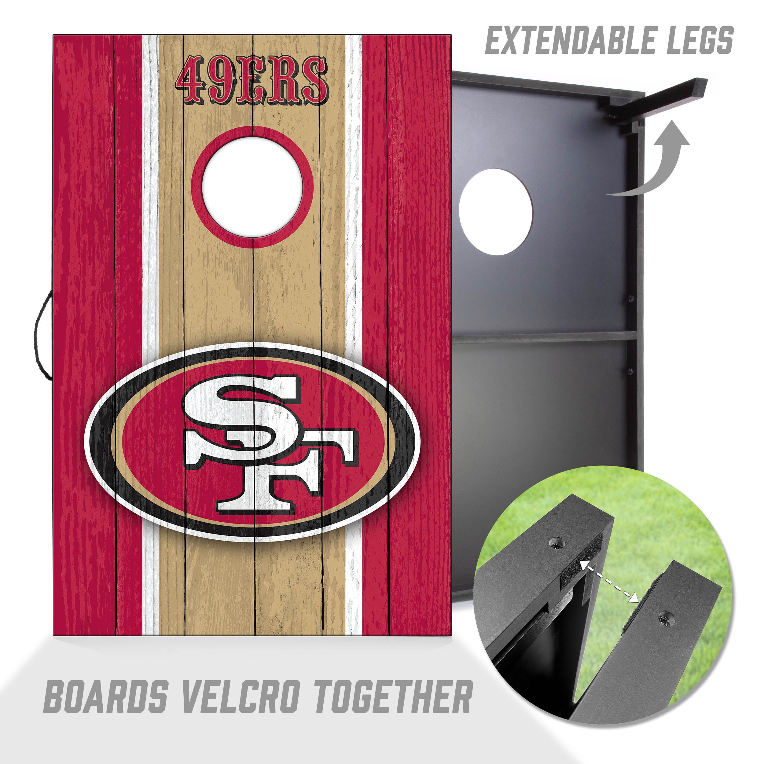 San Francisco 49ers 2x3 MDF Cornhole Game Set