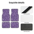 thumbnail image 3 of Daiia Lavender Flowers Printed Car Floor Mats Set of 4, Durable Non Slip Auto Floor Carpet, Car Interior Carpets Proof Foot Pads Anti-Slip Cushion Automoetive Accessories, 3 of 6