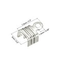 thumbnail image 2 of 400Pack Fold Over Cord Ends, 5x7.5mm Terminators Crimp End Tips for Leather Ribbon, Silver Tone, 2 of 7